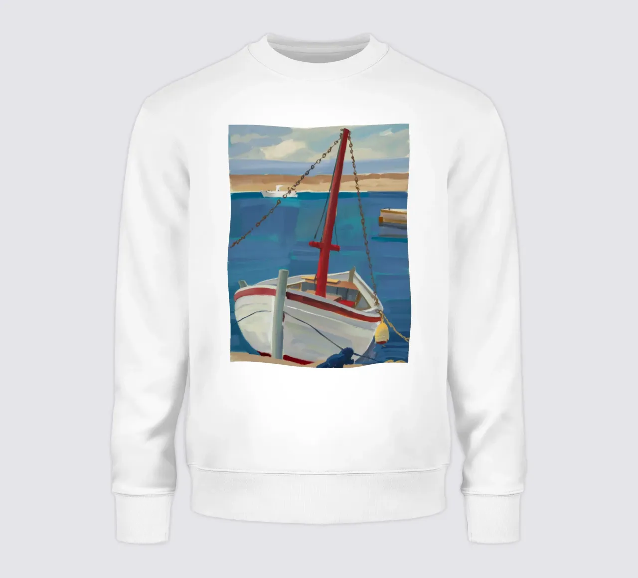 Hafenboot Floß Sweatshirt von Mystic Grain