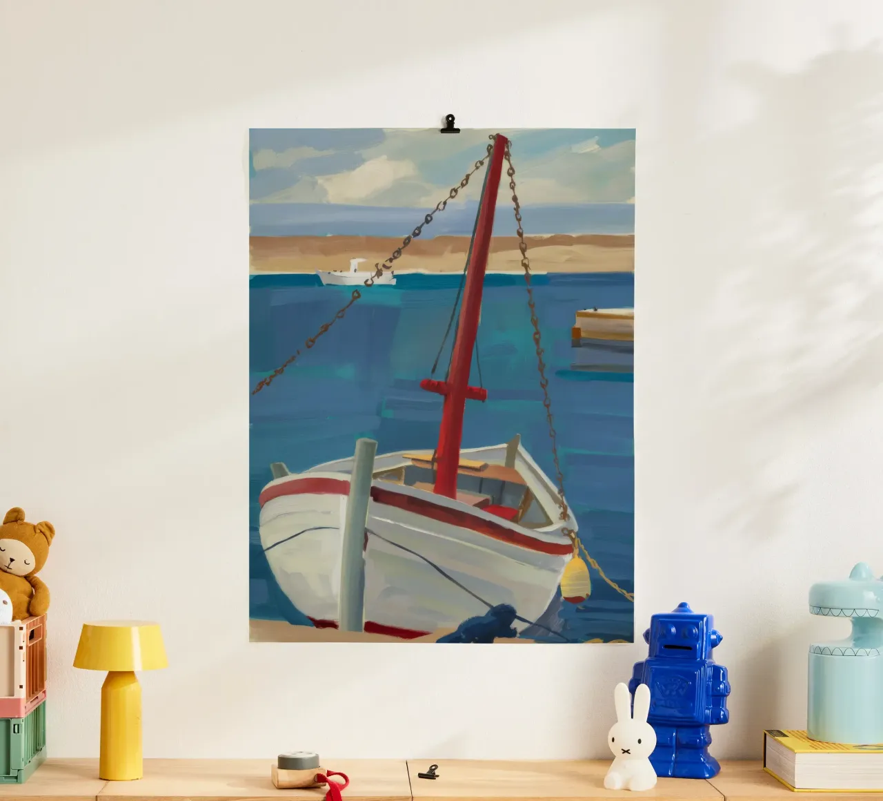Hafenboot Floß Hahnemühle von Mystic Grain
