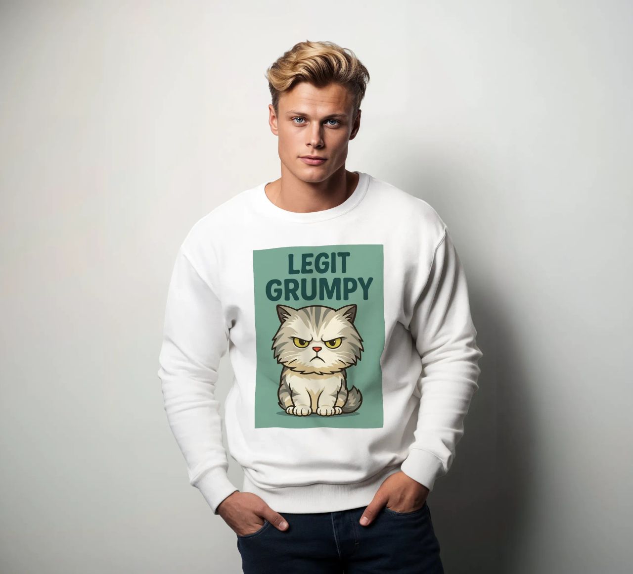 Legítimo Grumpy Cat sudadera de the gindils