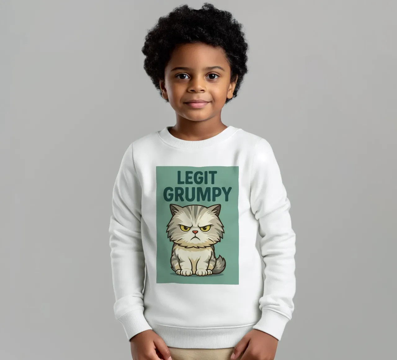 Legítimo Grumpy Cat sudadera para niño de the gindils