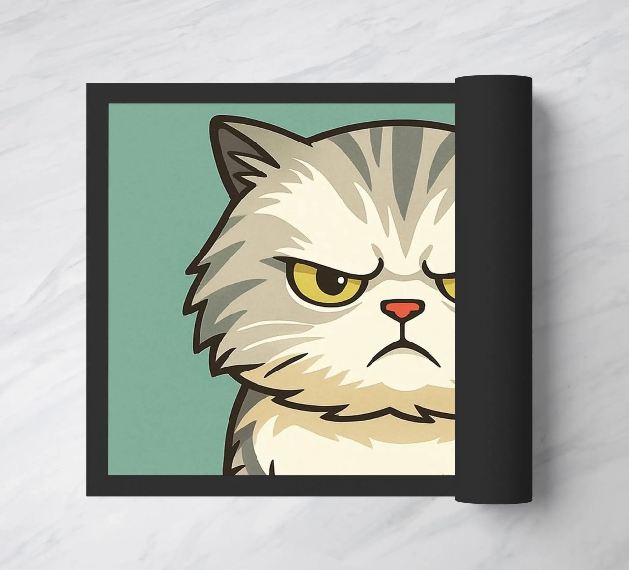 Legit Grumpy Cat doormat by the gindils