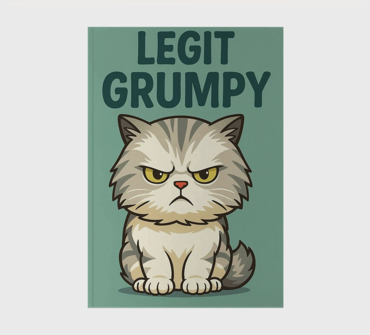 Un vrai chat grincheux carnet de notes de the gindils