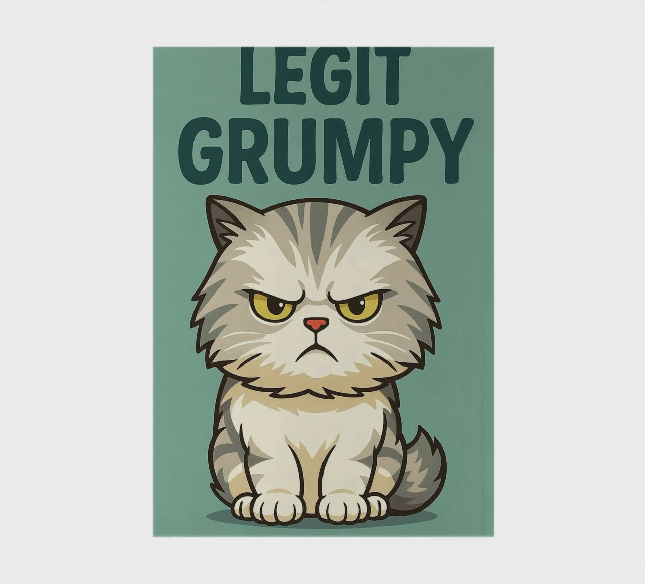 Un vrai chat grincheux carnet de notes de the gindils