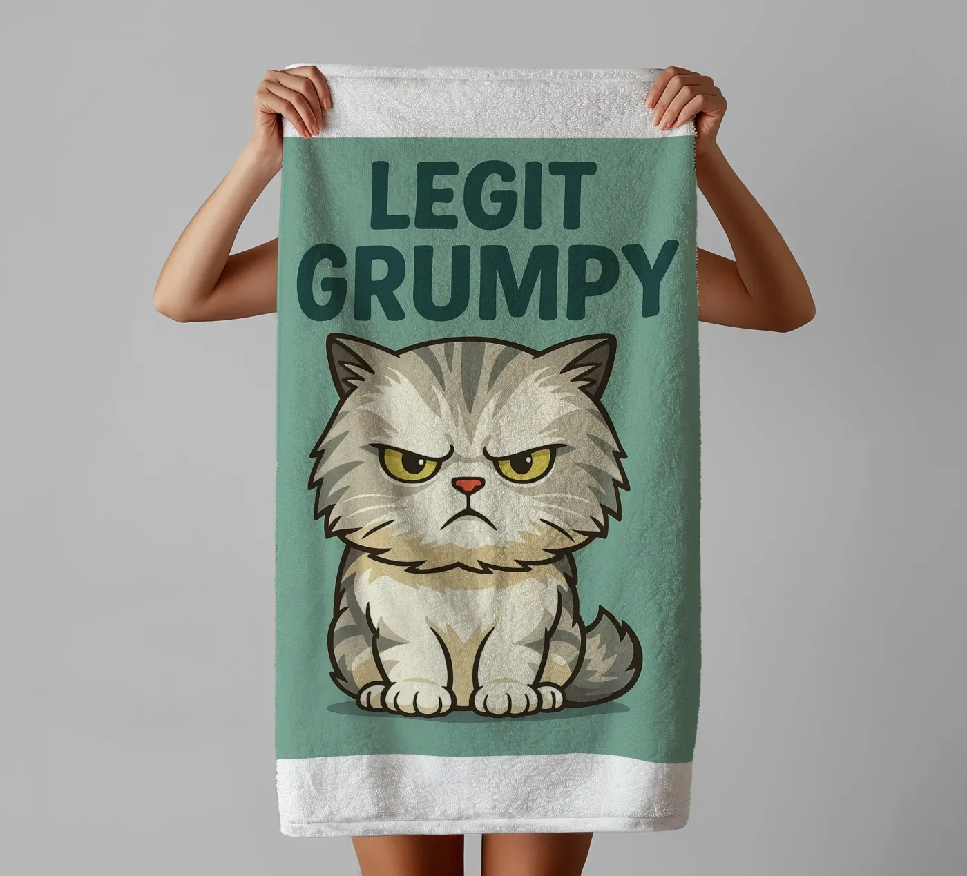 Legit Grumpy Cat asciugamano da bagno da the gindils