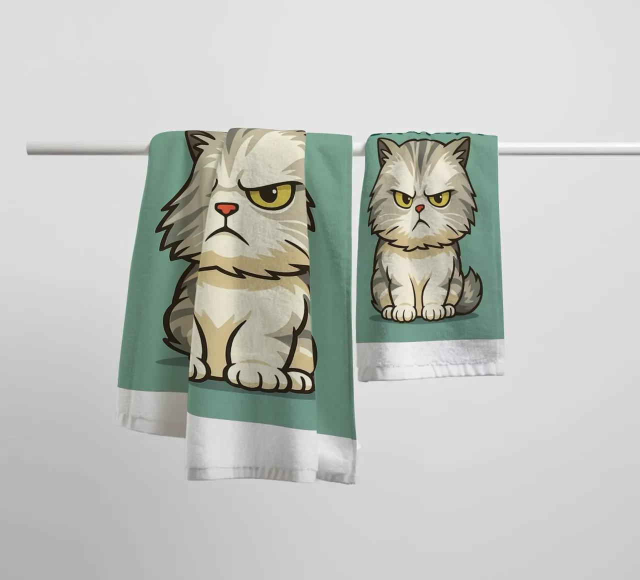 Legítimo Grumpy Cat toalla de baño de the gindils