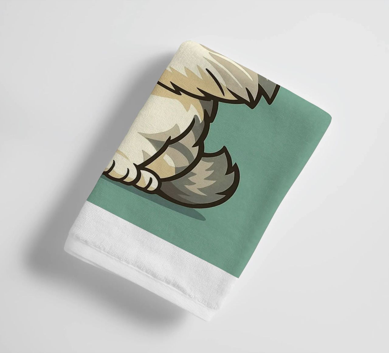 Un vrai chat grincheux serviette de bain de the gindils