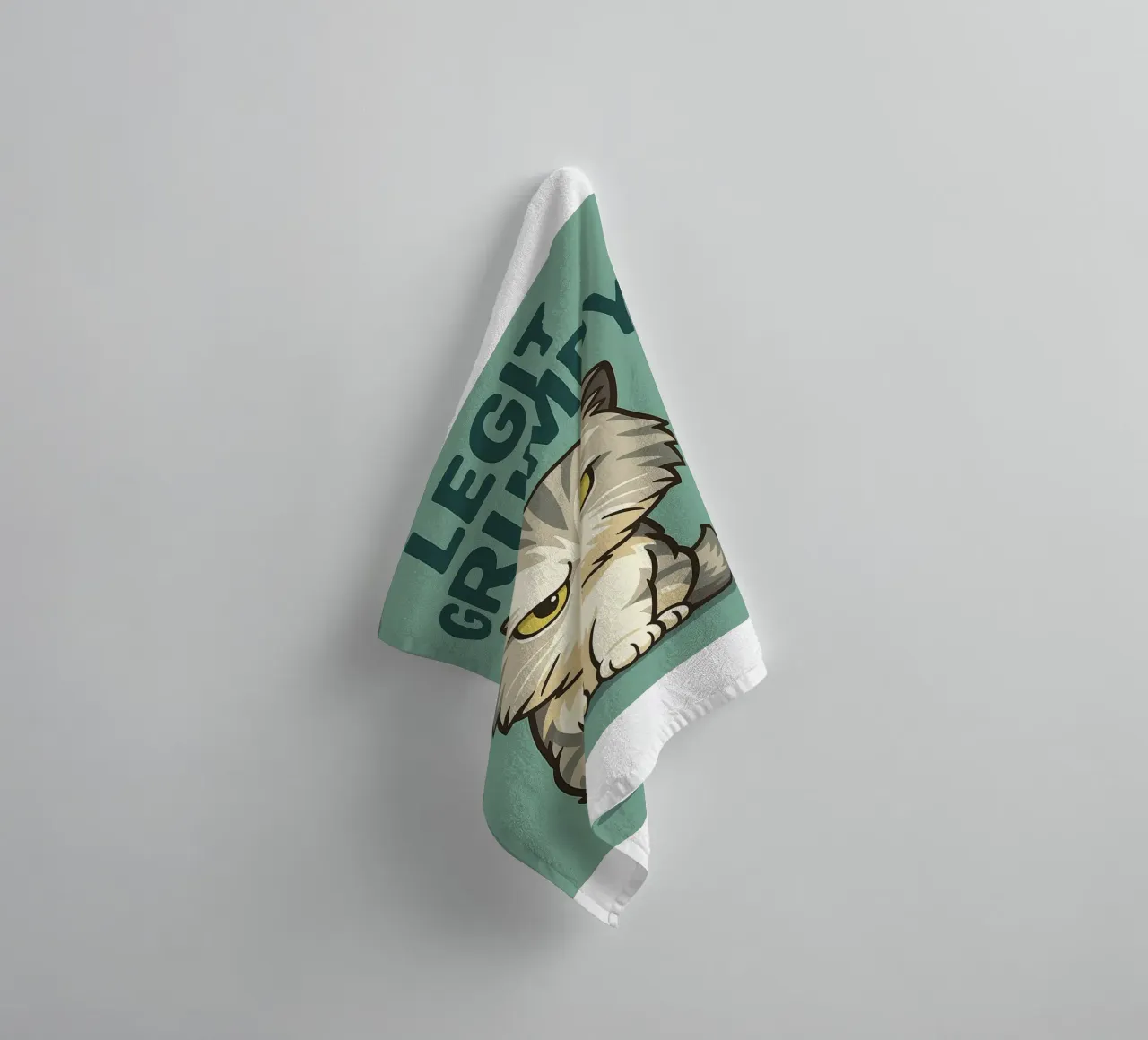 Legit Grumpy Cat badhanddoek van the gindils