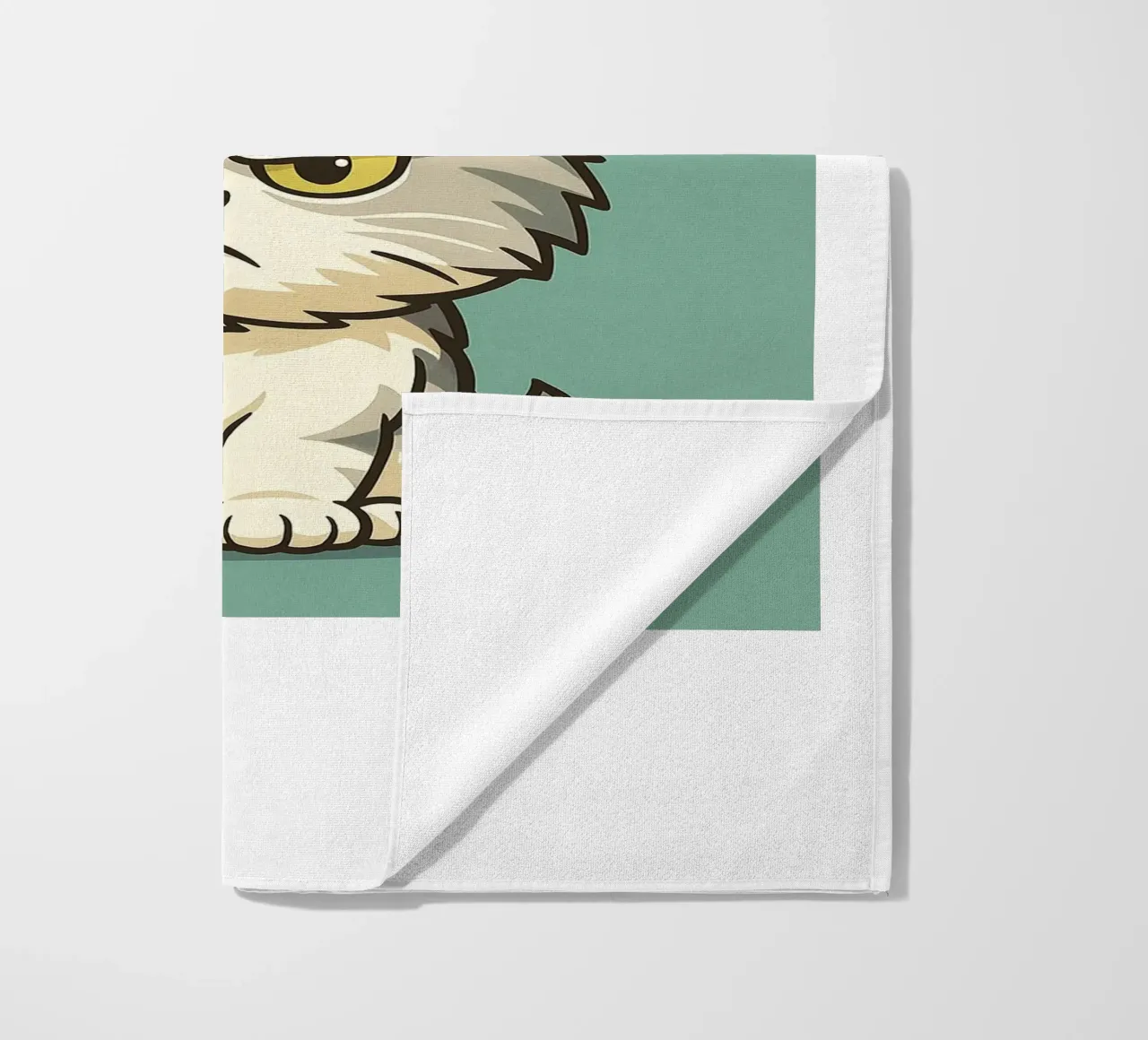 Gatto brontolone vero e proprio telo mare da the gindils