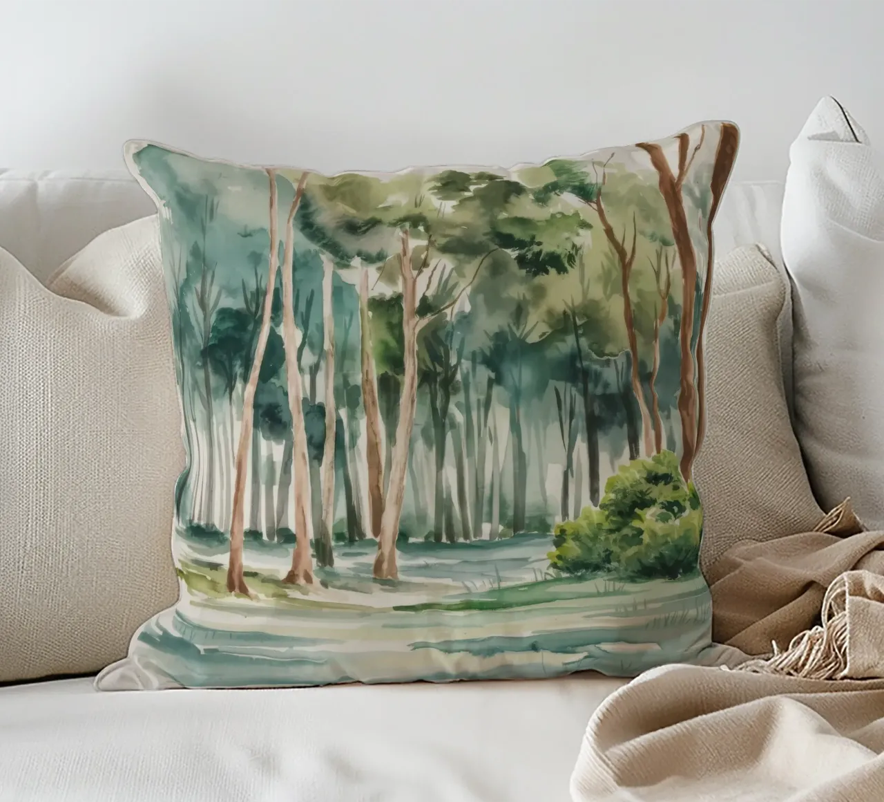 Bagliore della foresta di eucalipto cuscino da Mystic Grain
