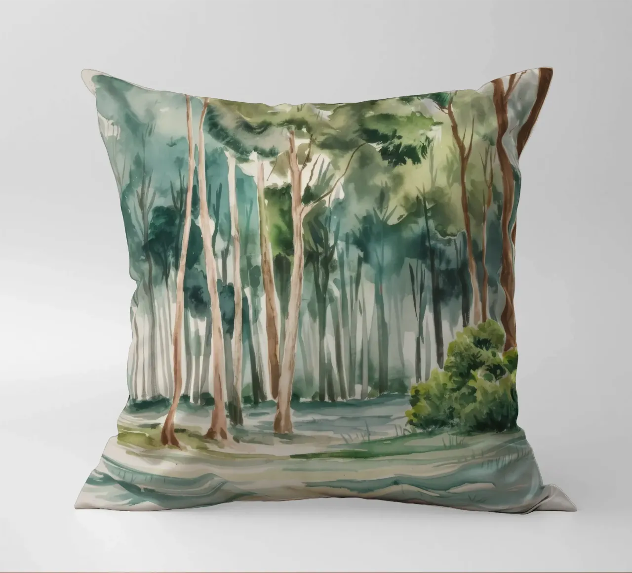Bagliore della foresta di eucalipto cuscino da Mystic Grain