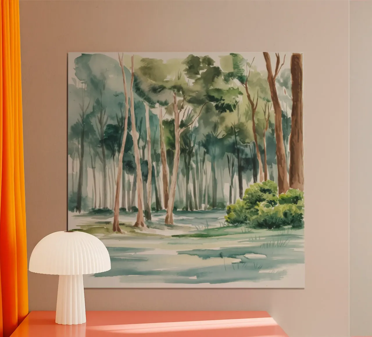 Bagliore della foresta di eucalipto poster con telaio in plastica da Mystic Grain