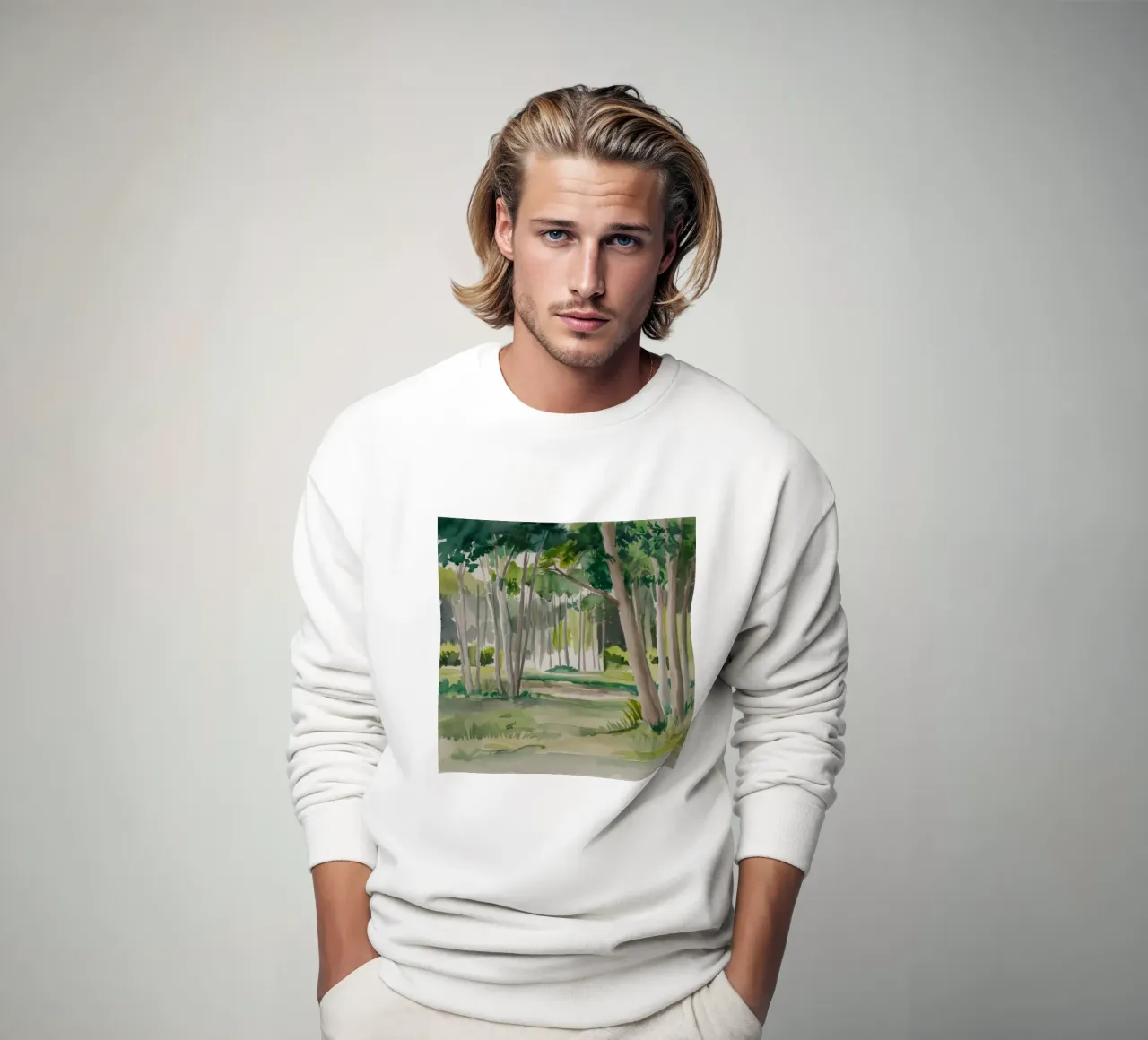 Passeggiata ombreggiata nel bosco felpa da Mystic Grain