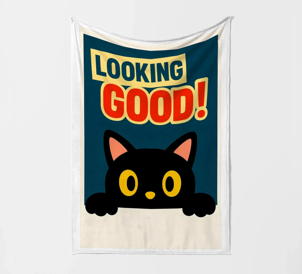 guardare bene divertente Cat coperta in pile da the gindils