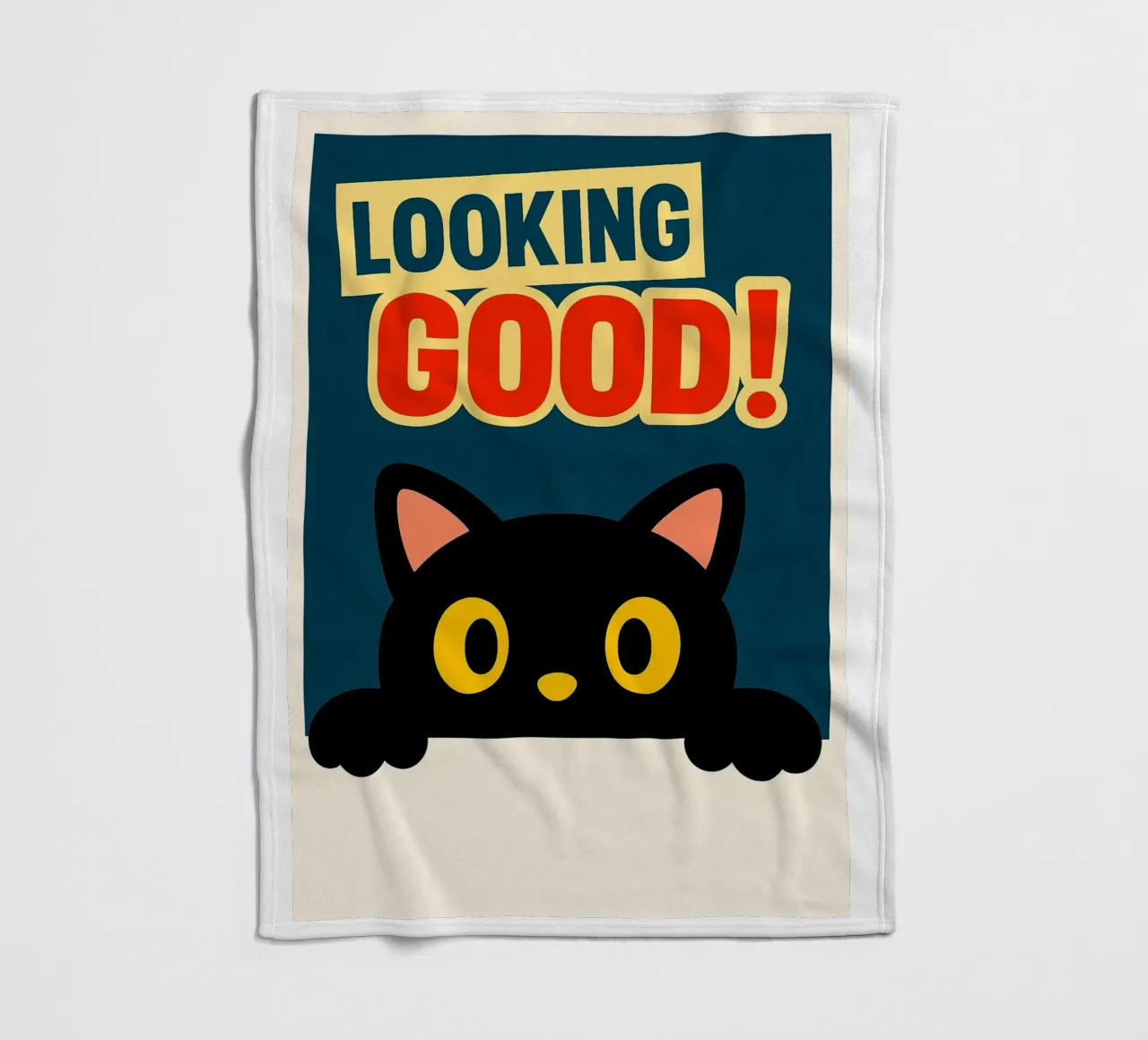 guardare bene divertente Cat coperta in pile da the gindils
