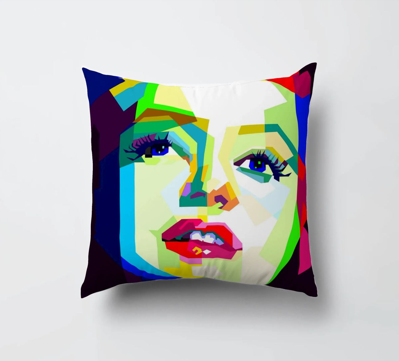 Marilyn Monroe Icona di Hollywood WPAP Trending Now cuscino da Artkreator