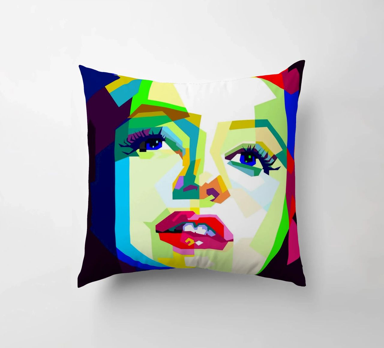 Marilyn Monroe Icona di Hollywood WPAP Trending Now cuscino da Artkreator