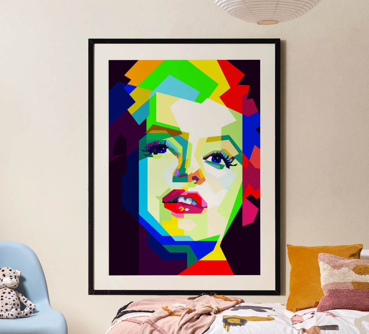 Marilyn Monroe Icona di Hollywood WPAP Trending Now poster da Artkreator