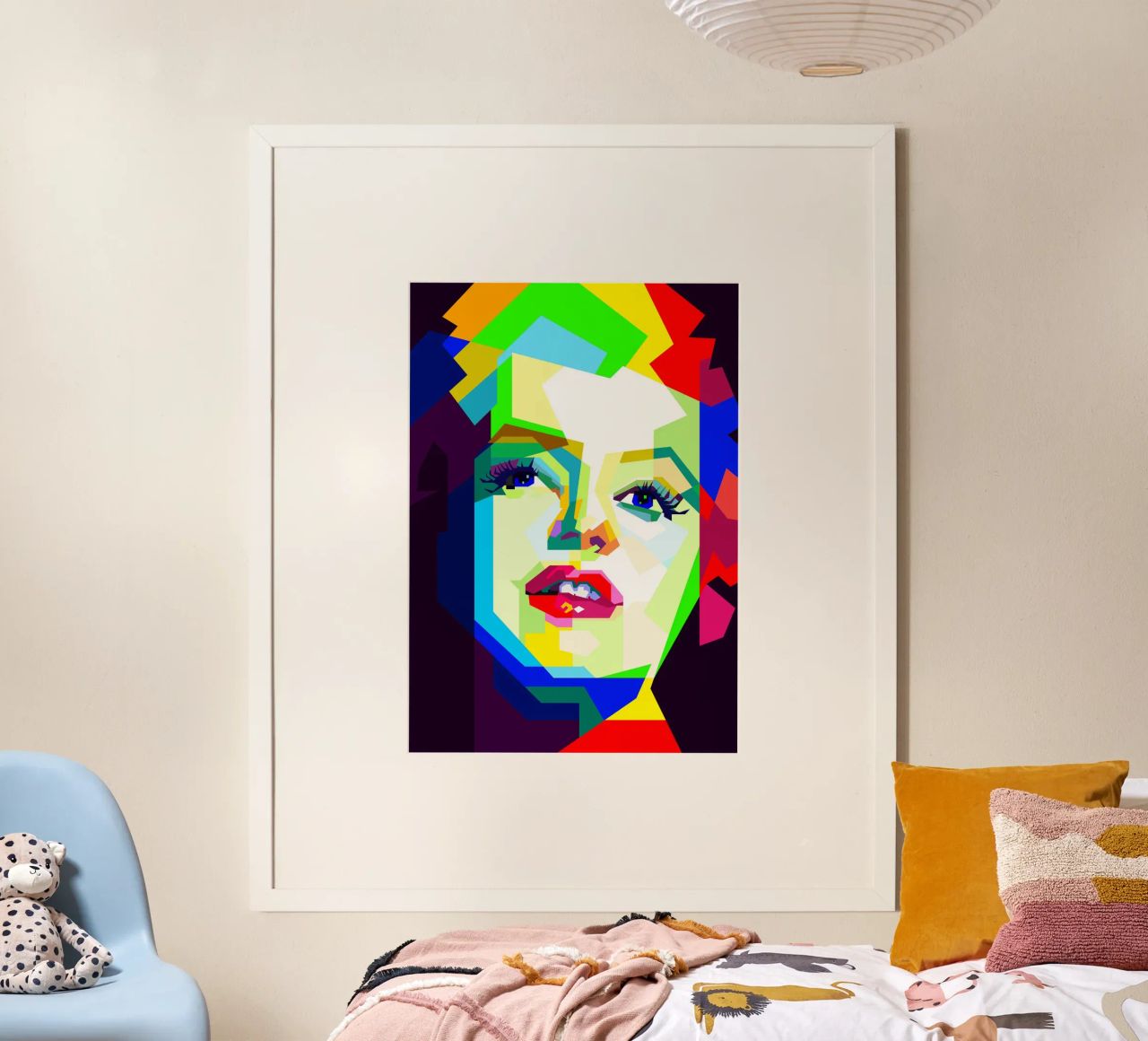 Marilyn Monroe Icona di Hollywood WPAP Trending Now poster da Artkreator