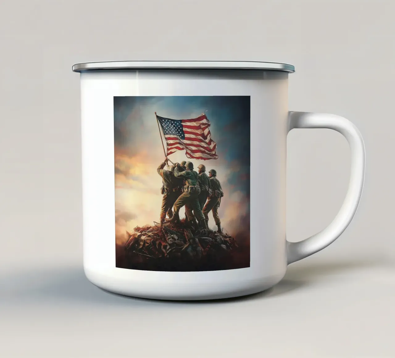 4th of july (2) tazza in smalto da Motivate-Today