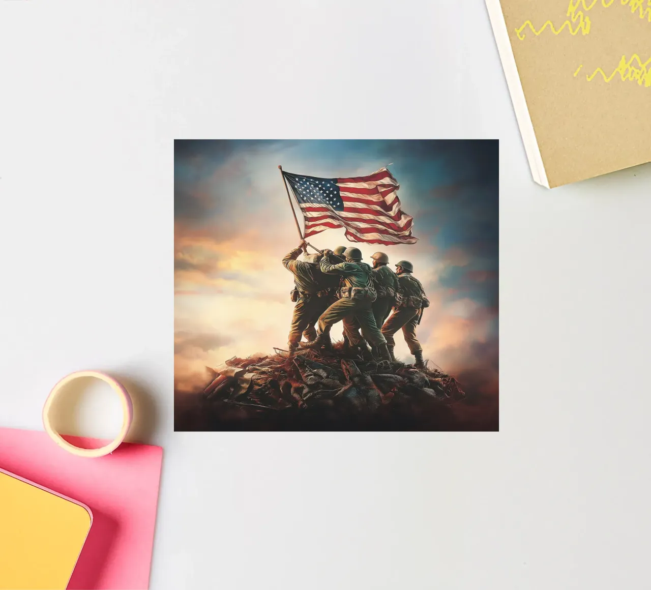 4th of july (2) adesivo da Motivate-Today
