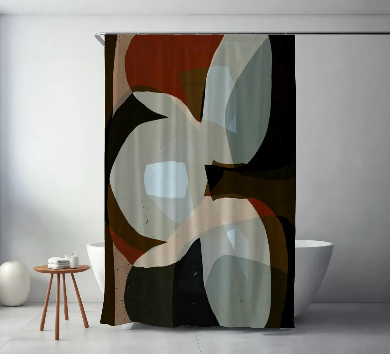 Trio‎ shower curtain by treechild