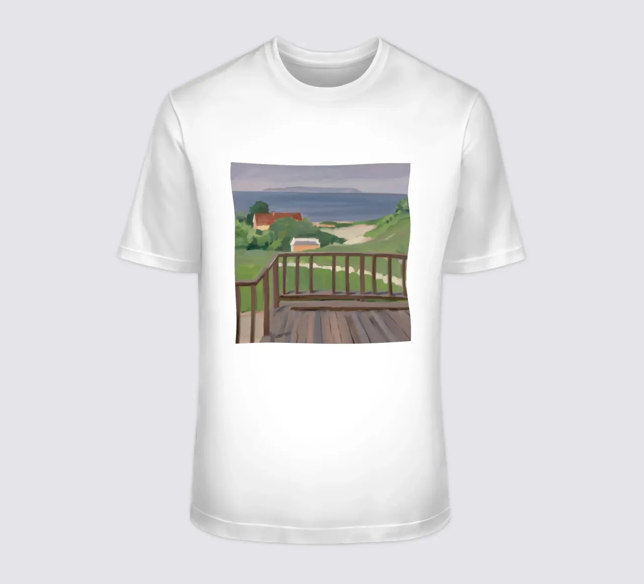Coastal Path View t-shirt by Mystic Grain