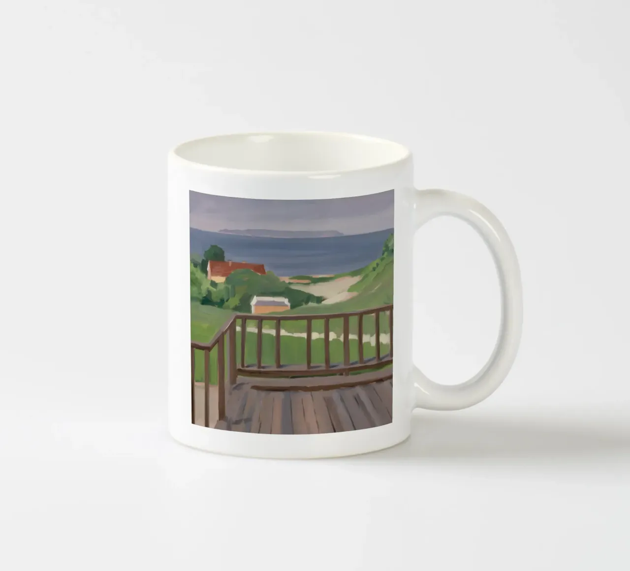 Coastal Path View ceramic mug by Mystic Grain