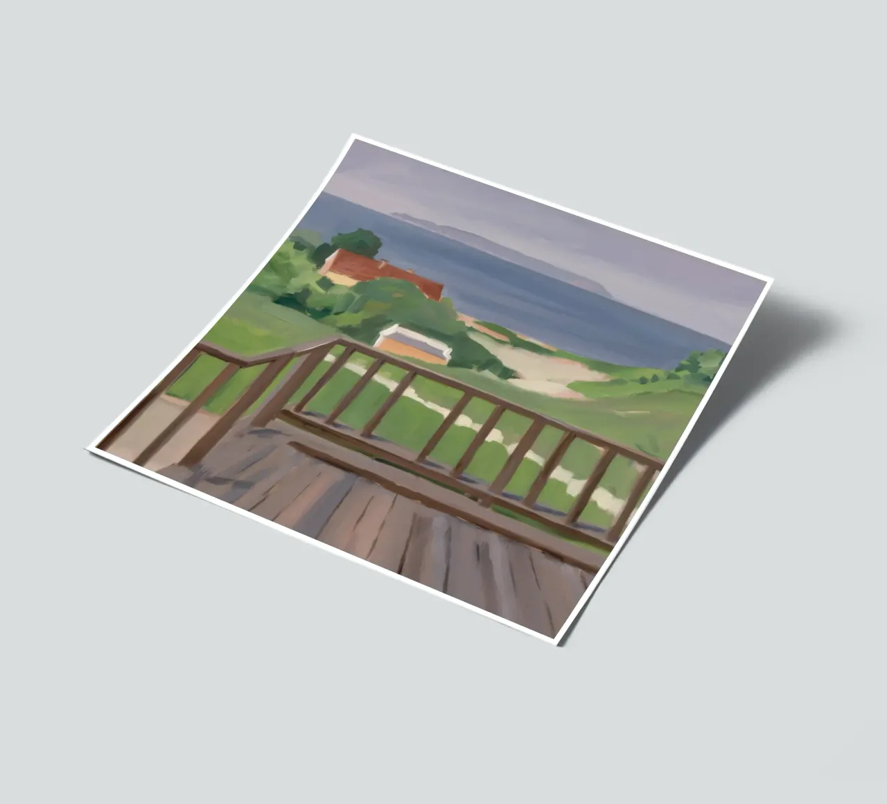 Coastal Path View sticker sheet by Mystic Grain