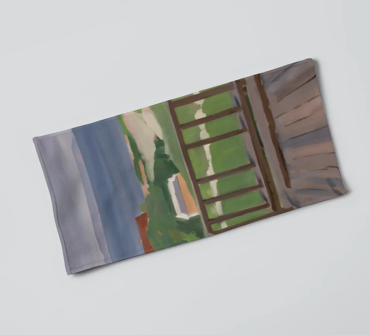 Coastal Path View towel by Mystic Grain