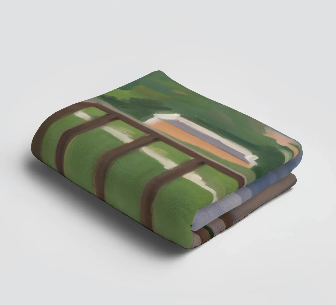 Coastal Path View towel by Mystic Grain
