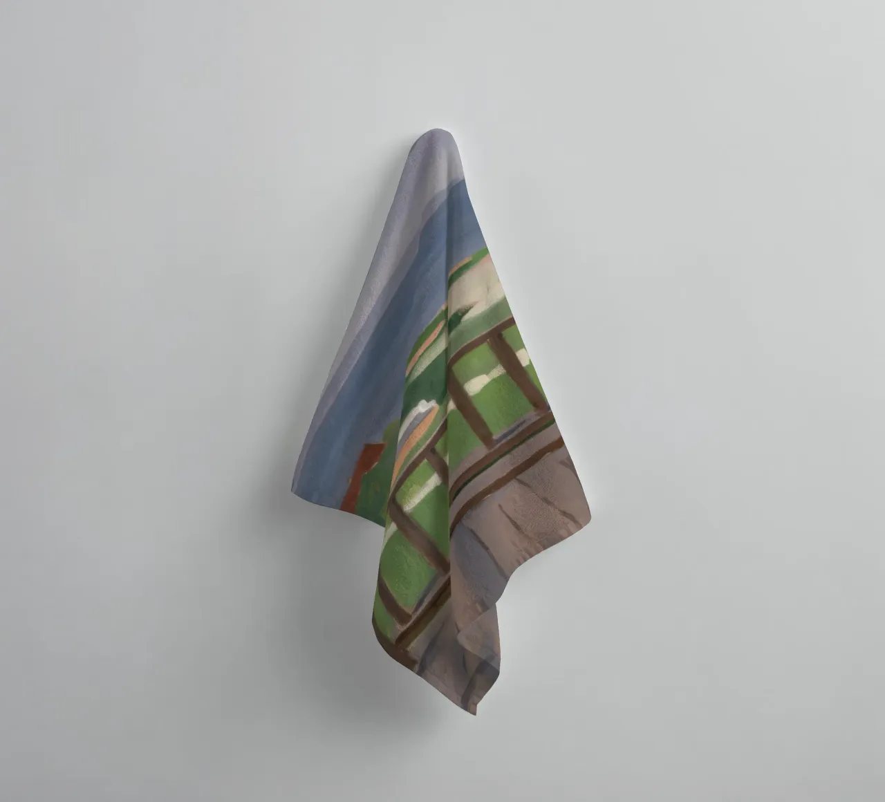 Coastal Path View towel by Mystic Grain