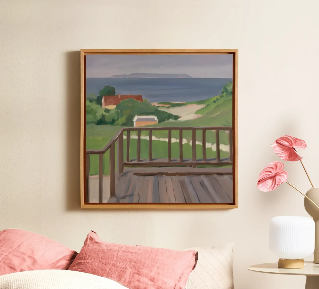Coastal Path View canvas by Mystic Grain