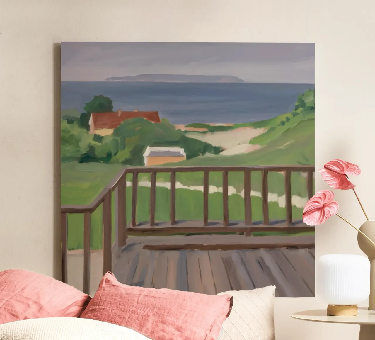 Coastal Path View canvas by Mystic Grain