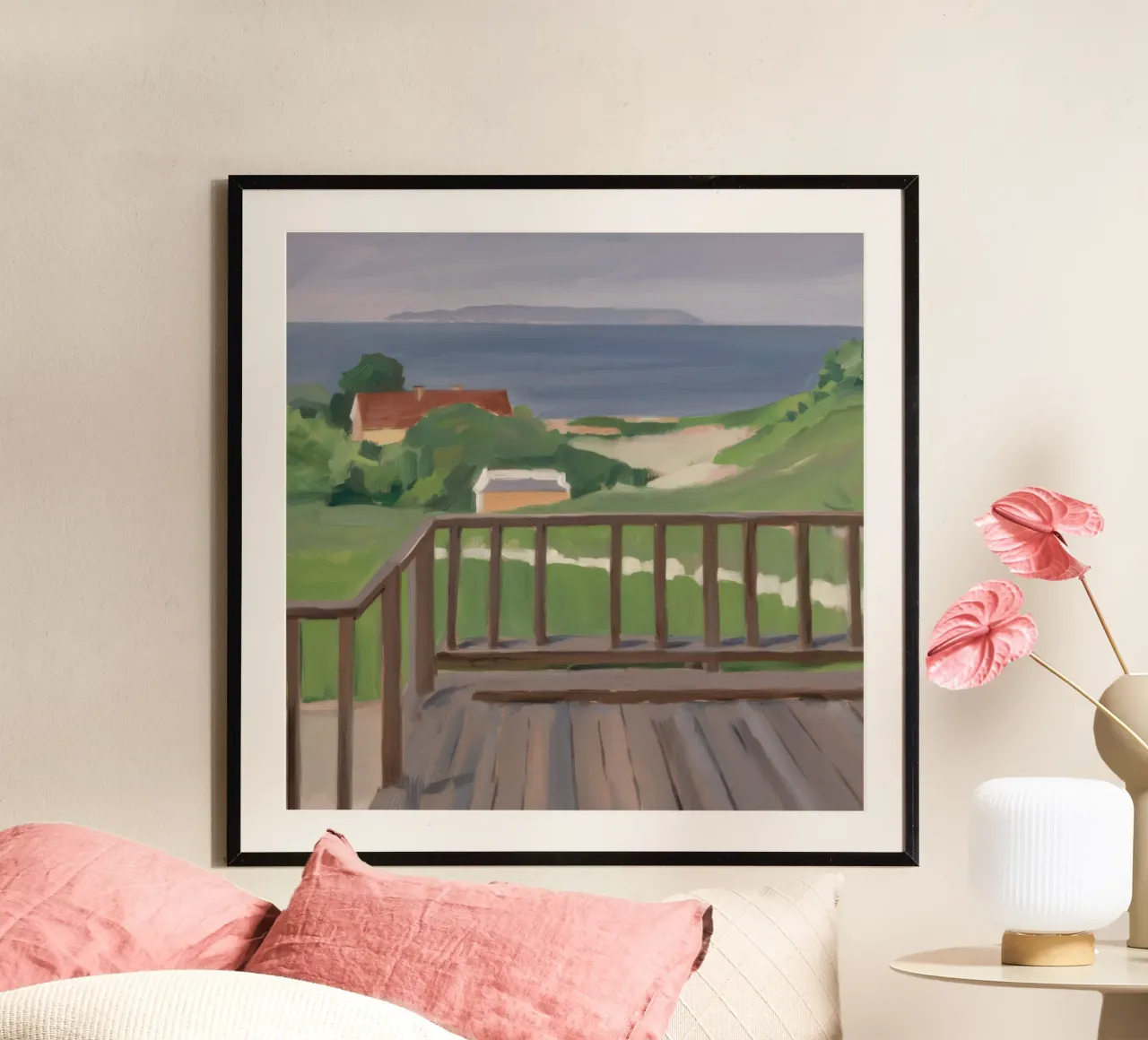 Vue sur le sentier côtier poster de Mystic Grain