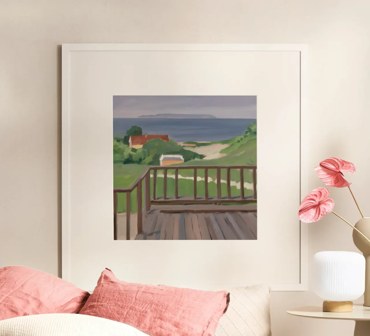 Vue sur le sentier côtier poster de Mystic Grain