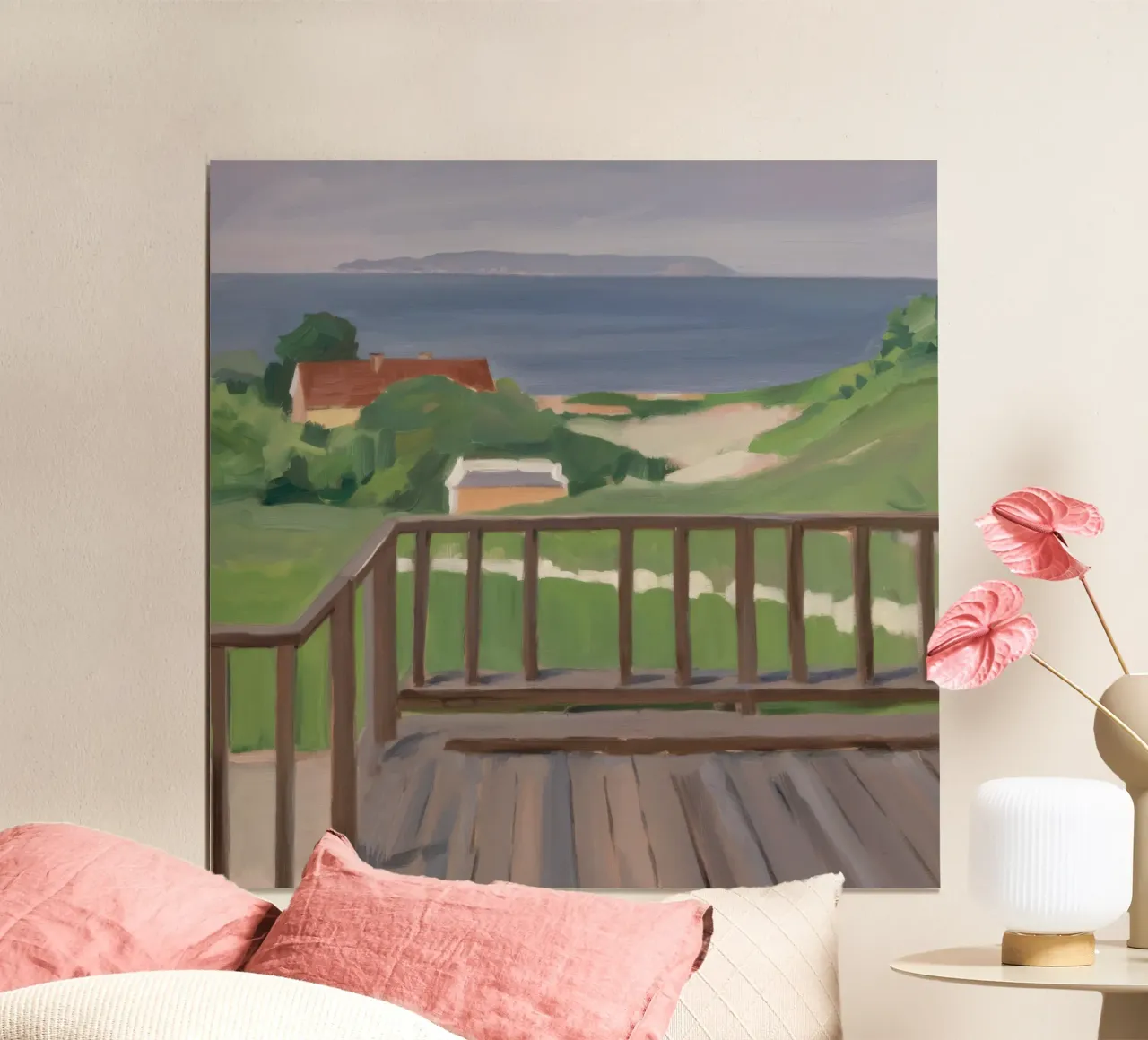 Vue sur le sentier côtier poster de Mystic Grain