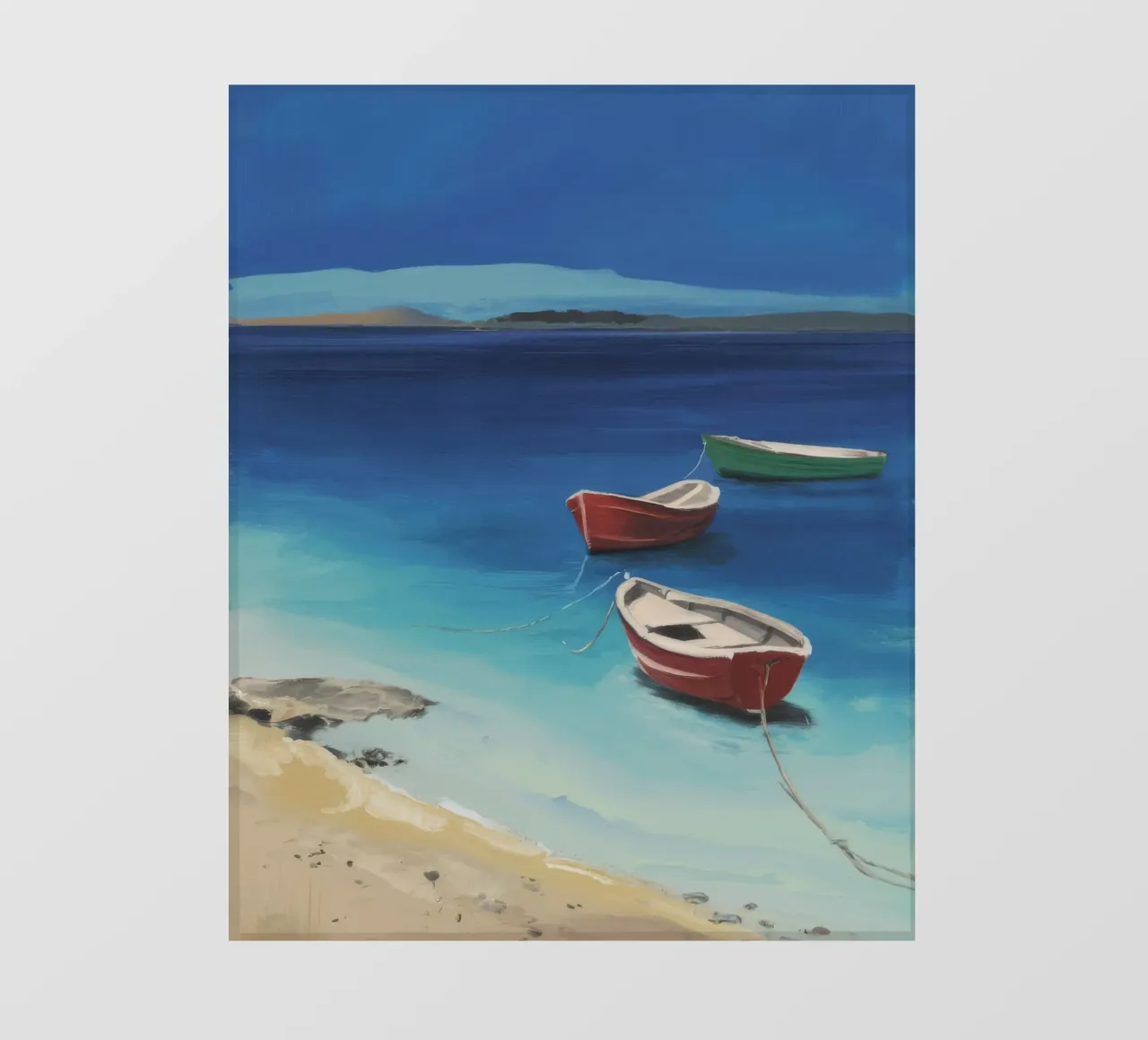 Sapphire Shore Boats backlit film by Mystic Grain