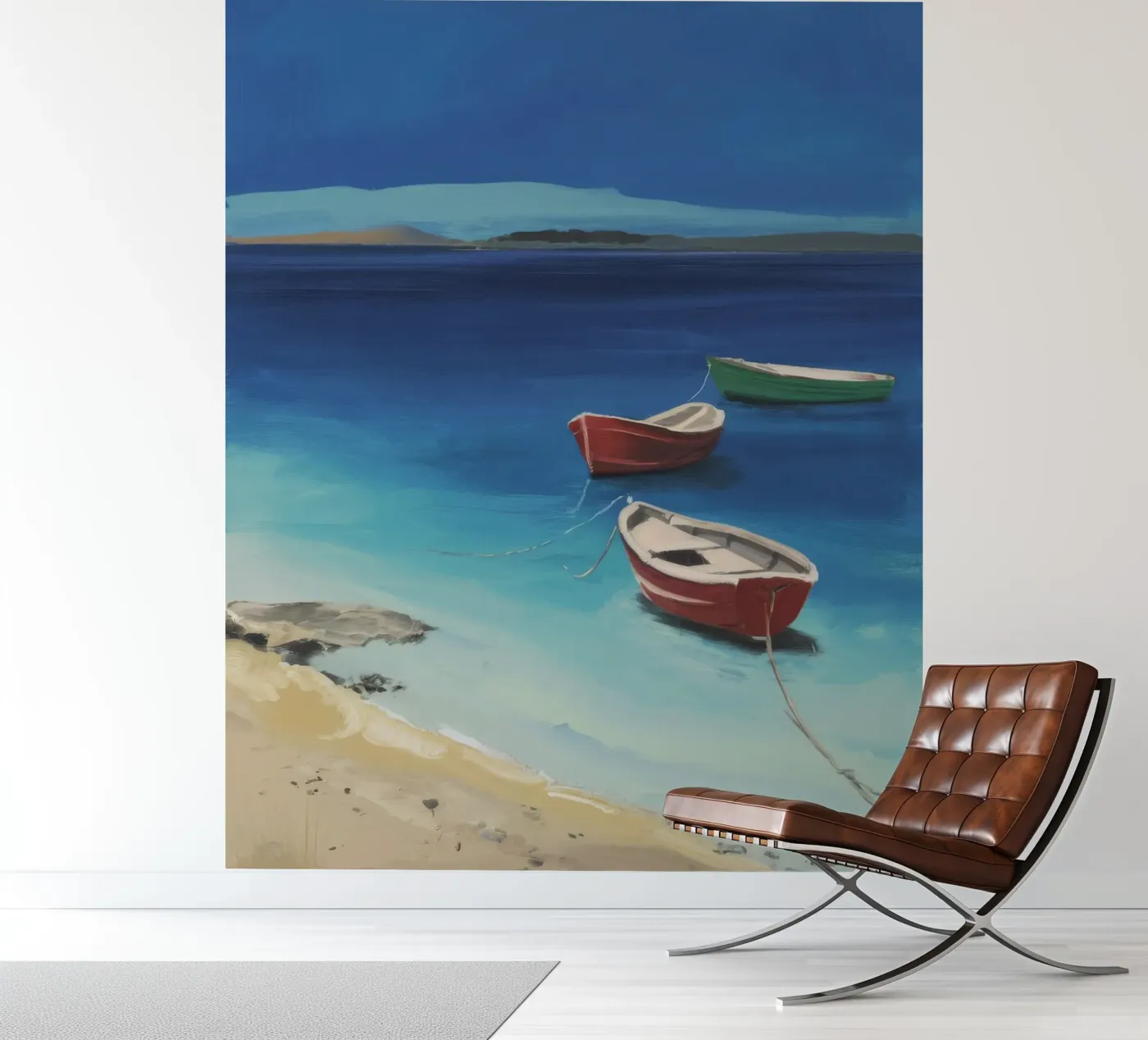 Saffier Kustboten fotobehang van Mystic Grain