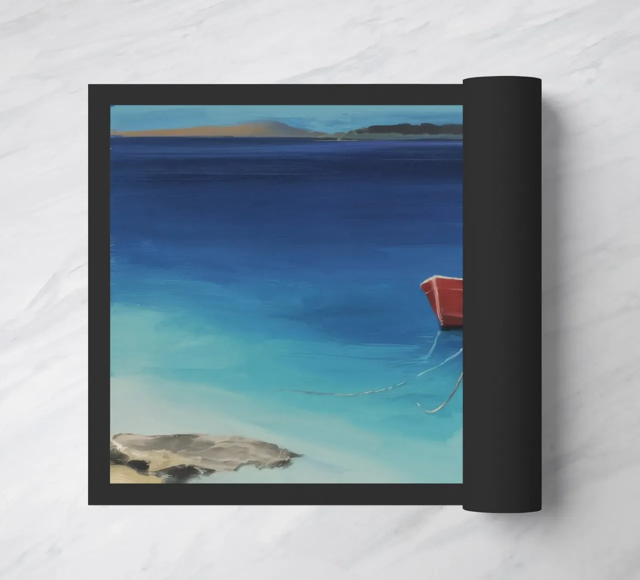 Saffier Kustboten deurmat van Mystic Grain