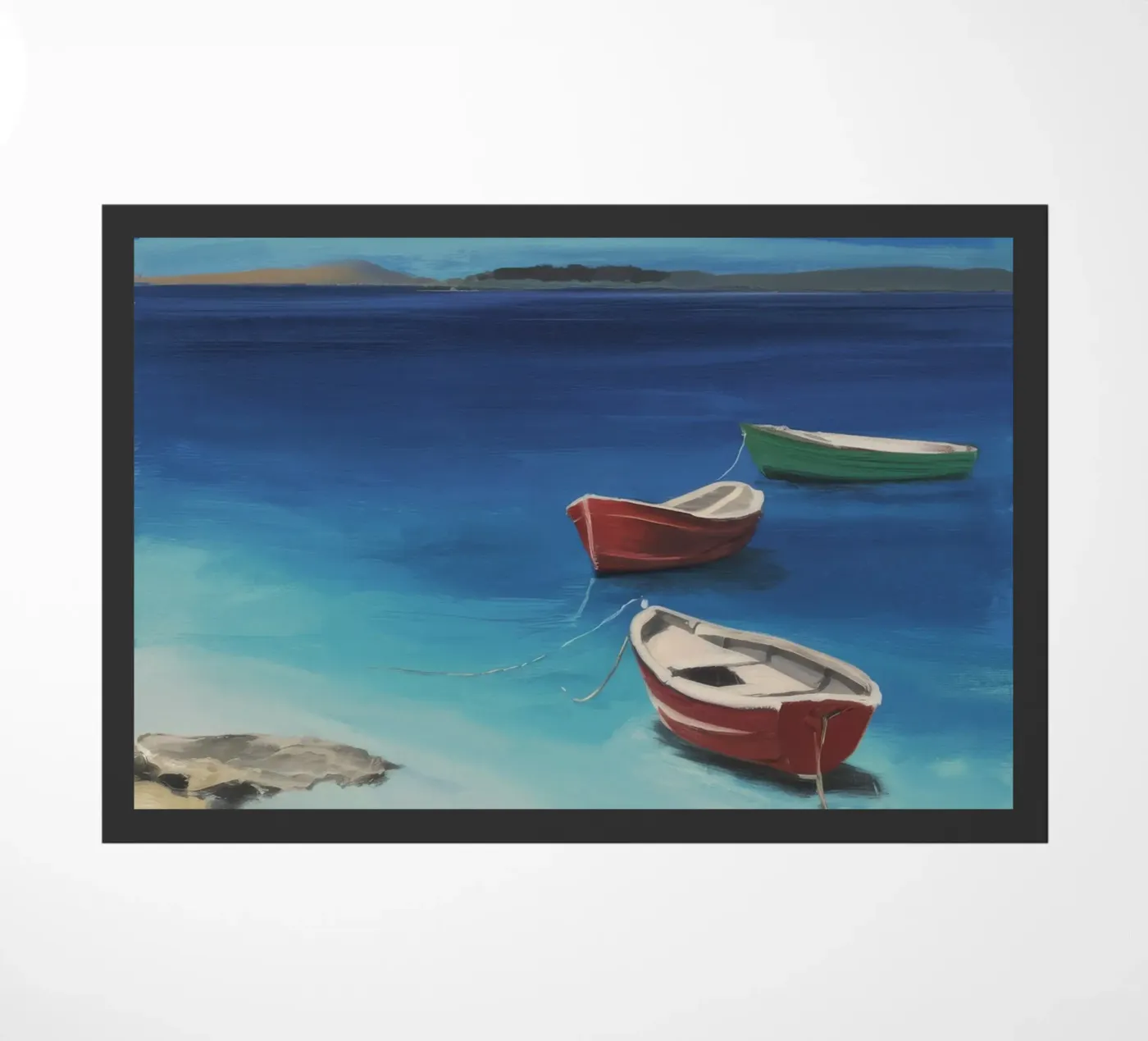 Sapphire Shore Boats deurmat van Mystic Grain