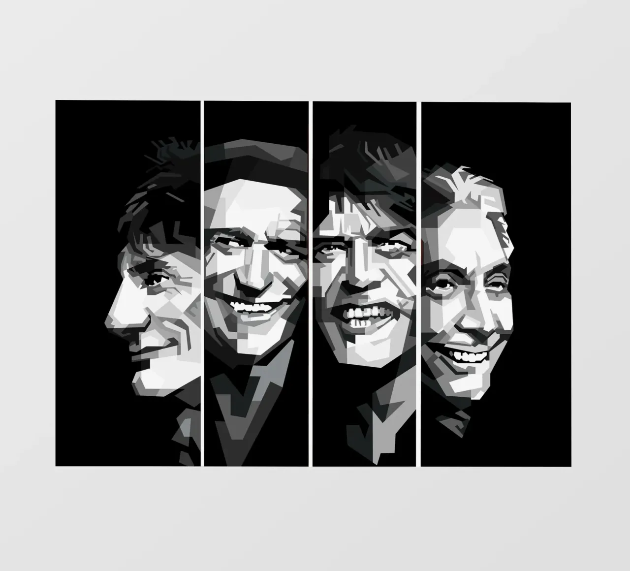 La rock band dei Rolling Stones di tendenza ora telo in pvc da Artkreator
