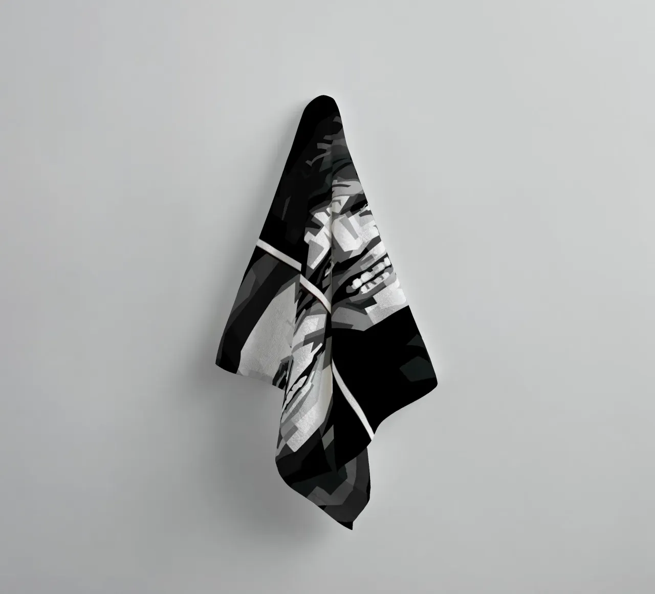 La rock band dei Rolling Stones di tendenza ora asciugamano da bagno da Artkreator