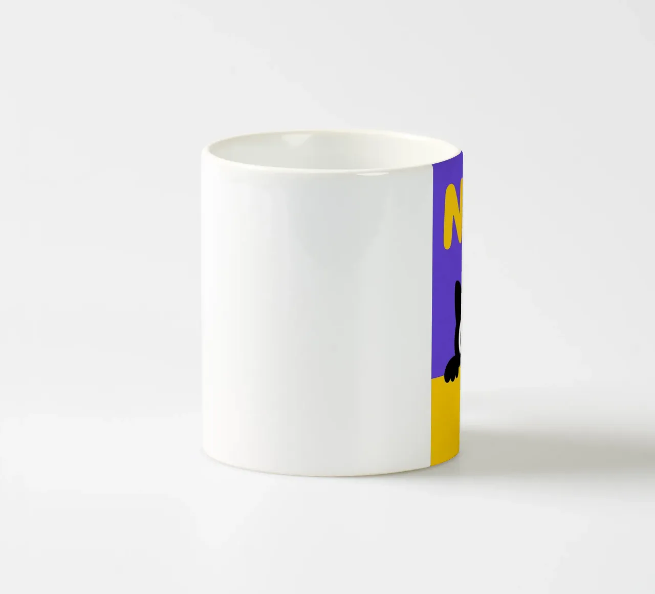 Gatto nero simpatico e divertente tazza in ceramica da the gindils