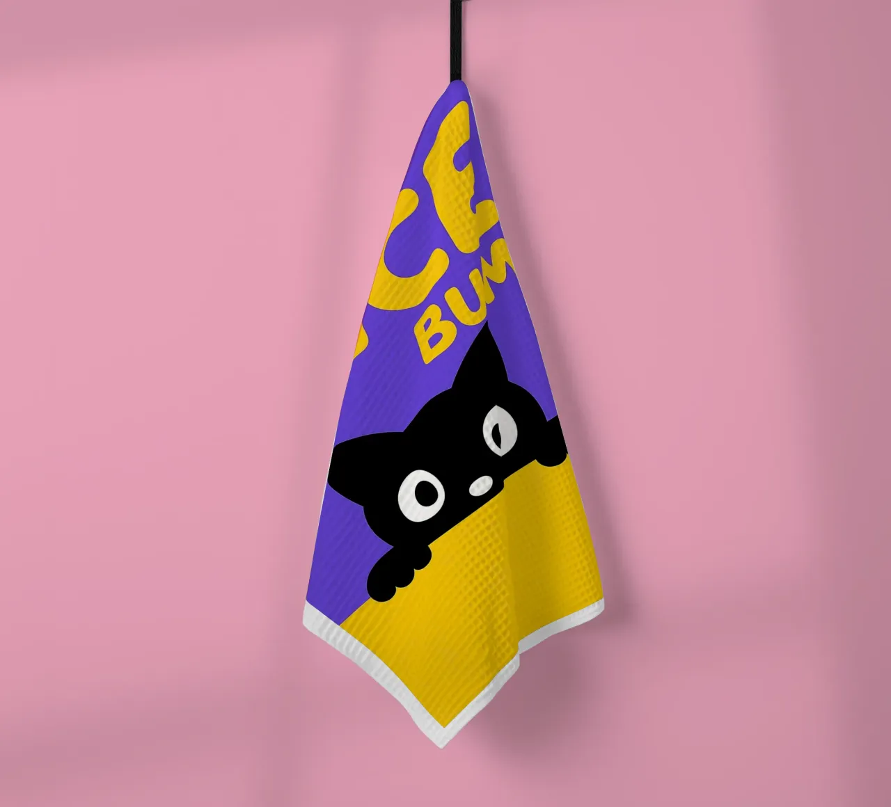 Gatto nero simpatico e divertente canovaccio da cucina da the gindils