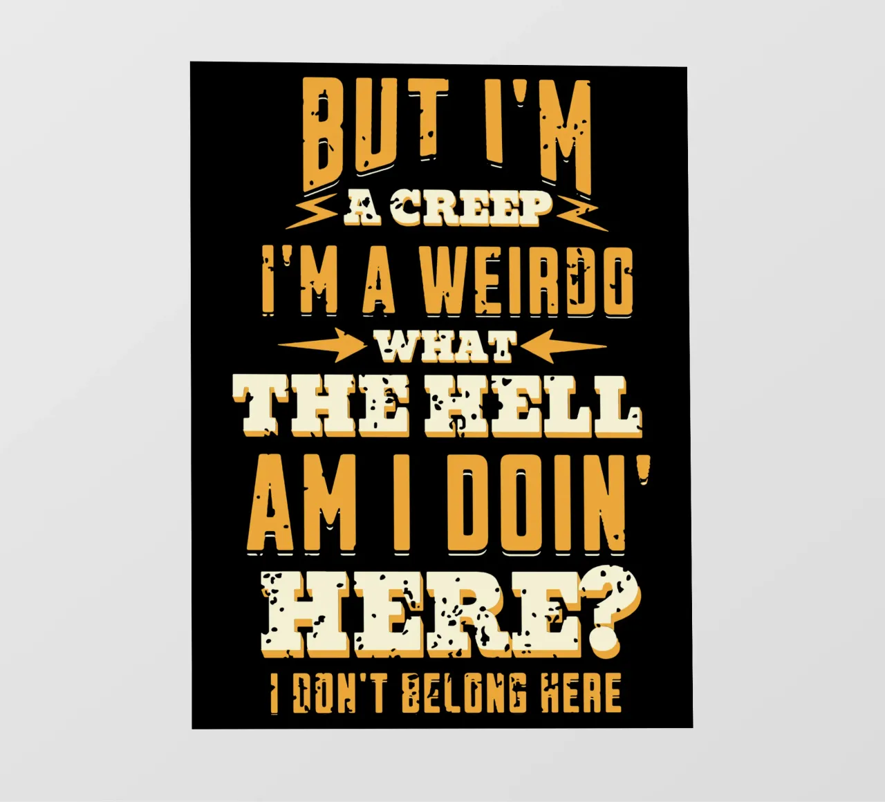 Ma io sono un verme telo in pvc da Gunawan Rb