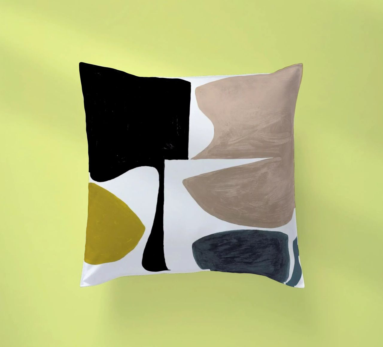 Modern Curvy Town Multi Roze coussin de Femke Zwaan