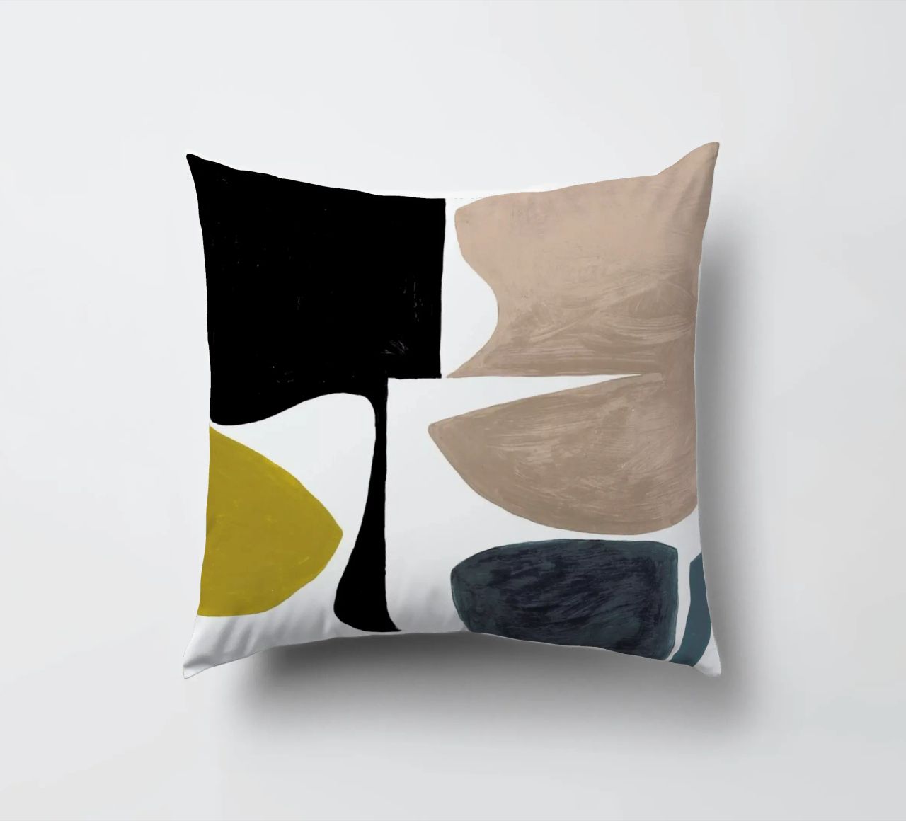 Modern Curvy Town Multi Roze coussin de Femke Zwaan