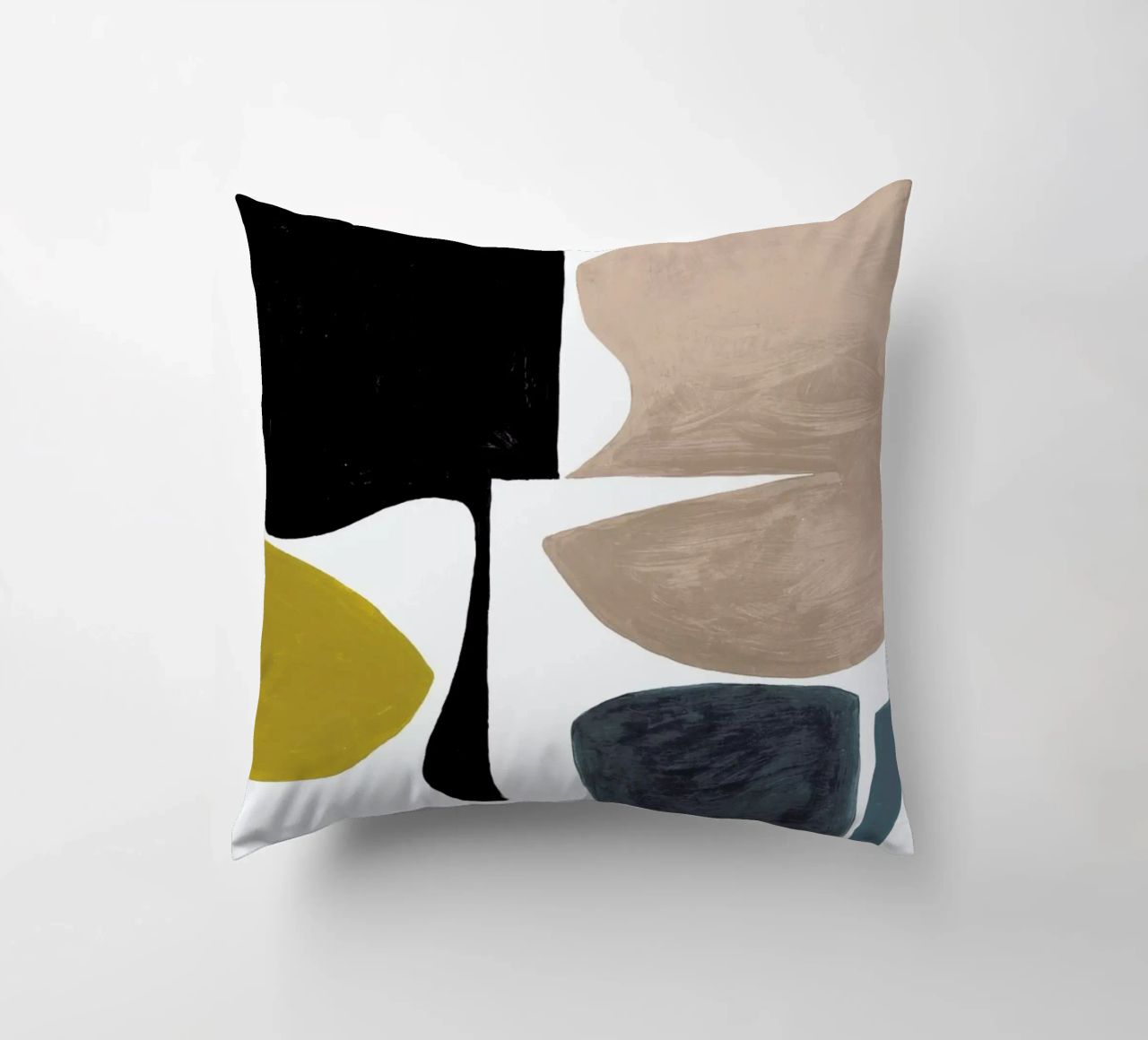 Modern Curvy Town Multi Roze coussin de Femke Zwaan