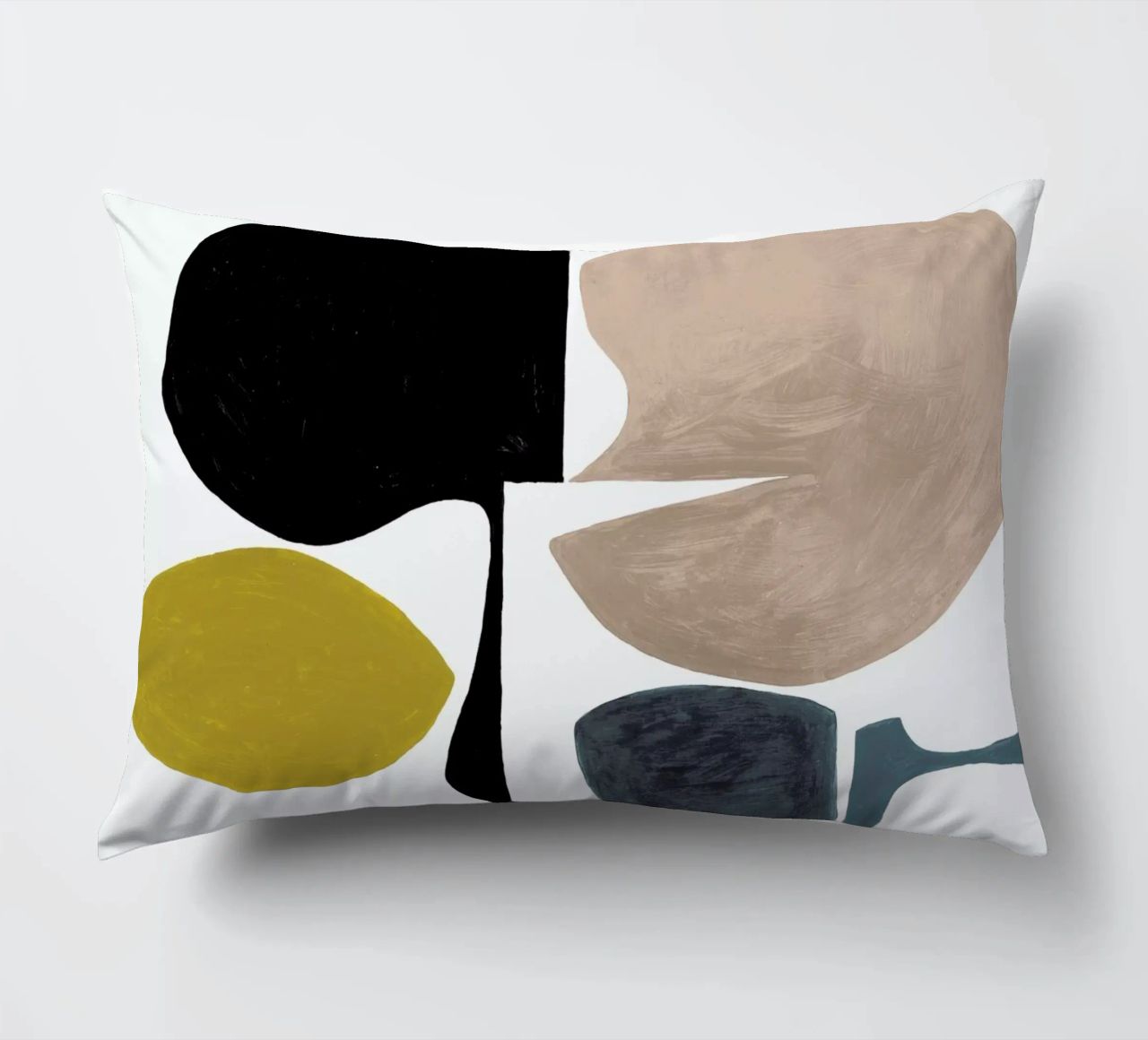 Modern Curvy Town Multi Roze coussin de Femke Zwaan