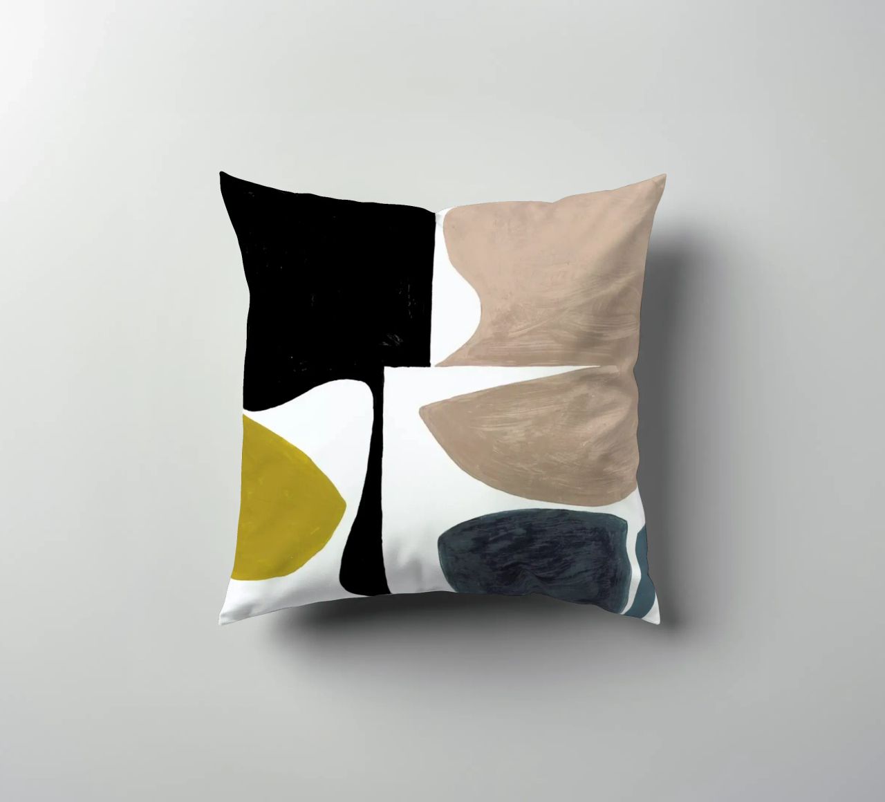 Modern Curvy Town Multi Roze coussin de Femke Zwaan